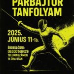 Felnőtt párbajtőr tanfolyam indul
